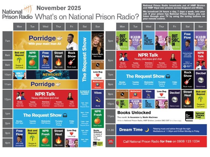 What’s on National Prison Radio // November 2025